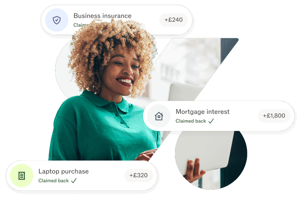 Woman happily discovering she could save money on her Self Assessment tax return.