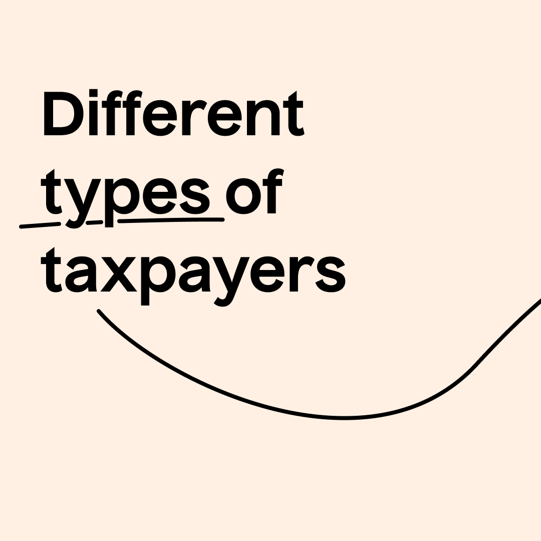 Different types of taxpayer