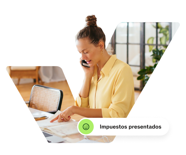 Emprendedora gestiona su empresa con Taxfix