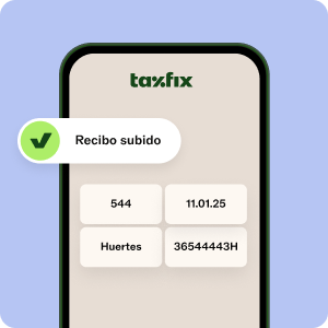 Recibo del programa de facturación