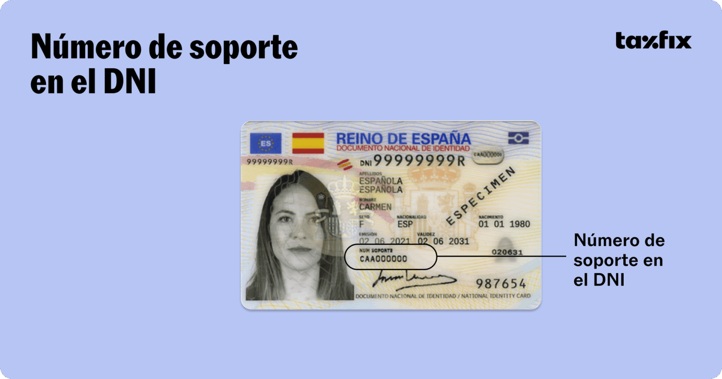 Número de soporte en el DNI