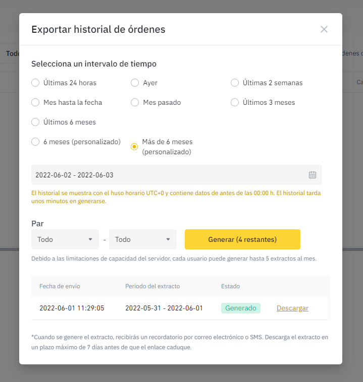 Descargar tu archivo CSV