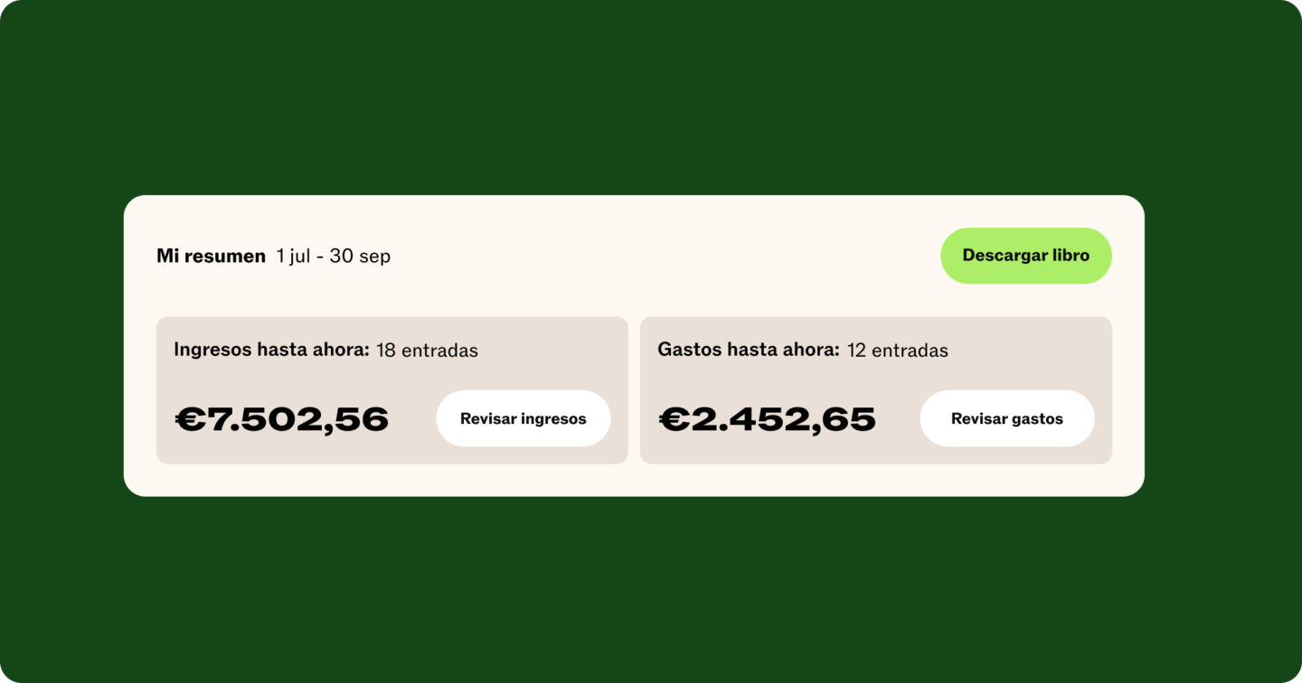Descargar el libro para presentar los trimestrales en Taxfix
