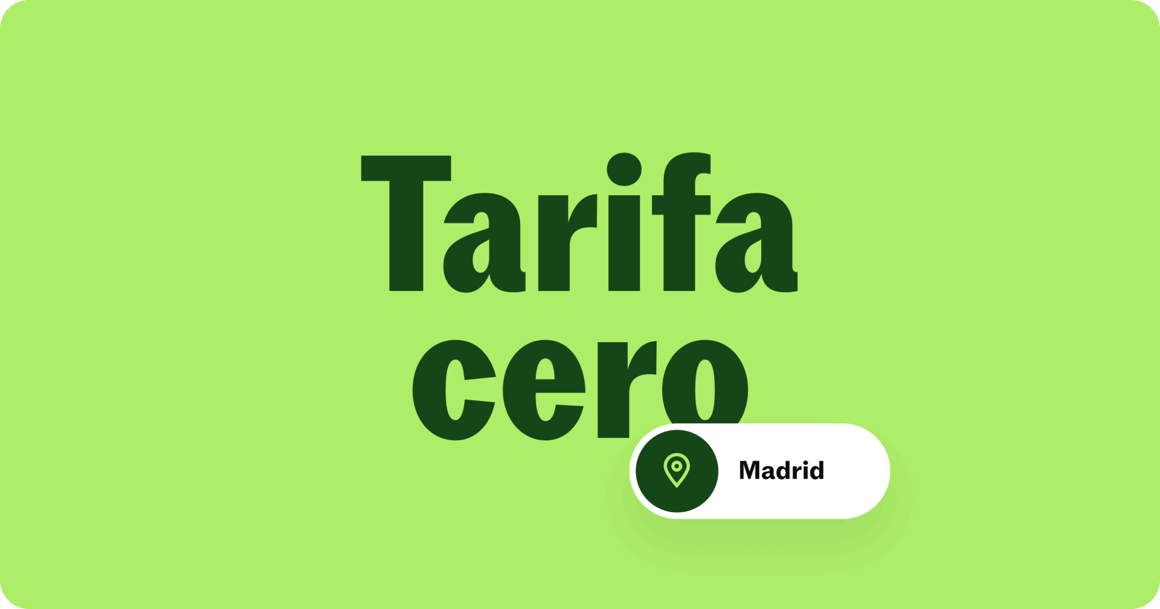 Tarifa cero en Madrid