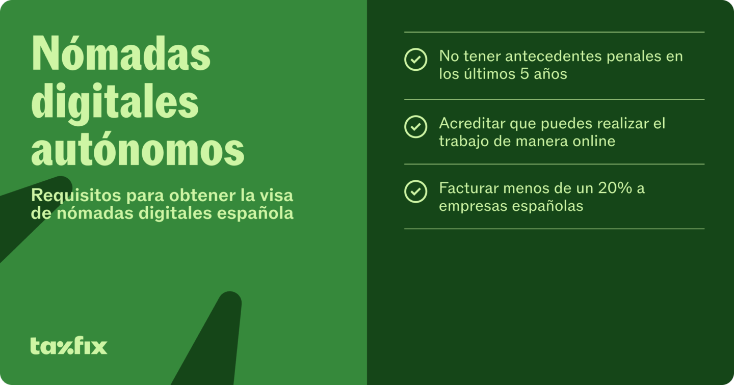 Requisitos de la nueva visa española para nómadas digitales autónomos