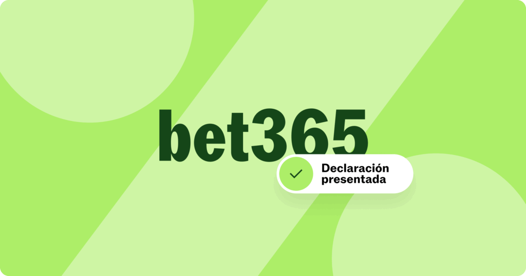 Declara las ganancias de apuestas deportivas de bet365