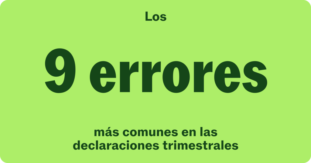 Impuestos trimestrales de autónomos