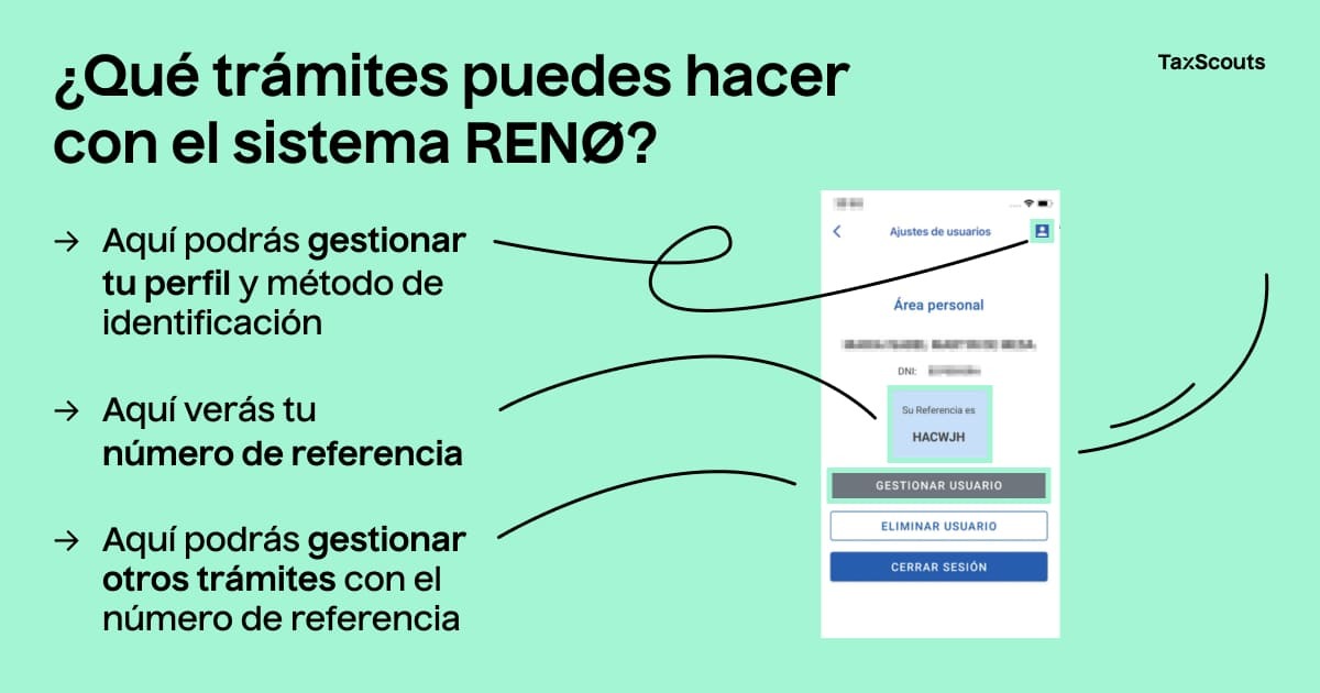 Todo lo que puedes hacer con el sistema RENØ además que ver el número de referencia de la renta