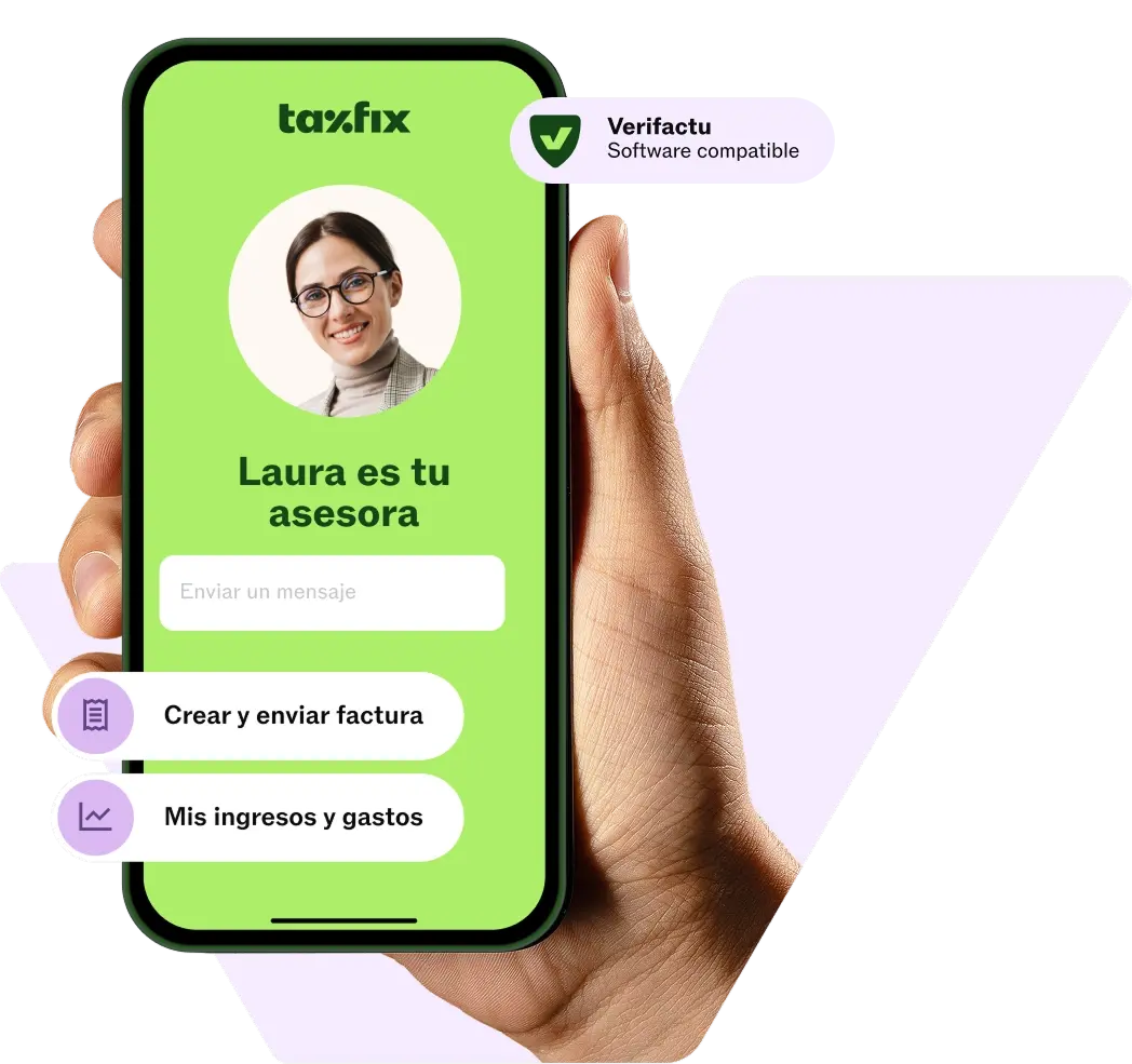 Hero banner gestoría online para autónomos y empresas con Verifactu